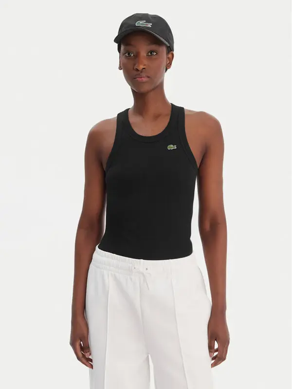 Lacoste Lacoste Top TF5388 Crna Slim Fit