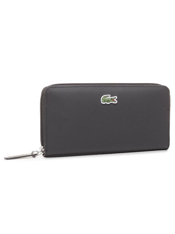 Lacoste Lacoste Veliki ženski novčanik L Zip Wallet NF2900PO Crna