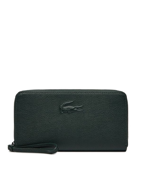 Lacoste Lacoste Veliki ženski novčanik Large City Court leather Billfold NF4508IE Zelena