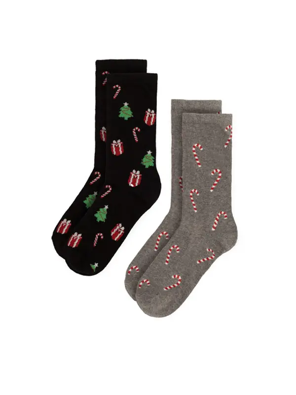LASOCKI Lasocki Duge čarape 2MB-001-AW23 (2-pack) Siva