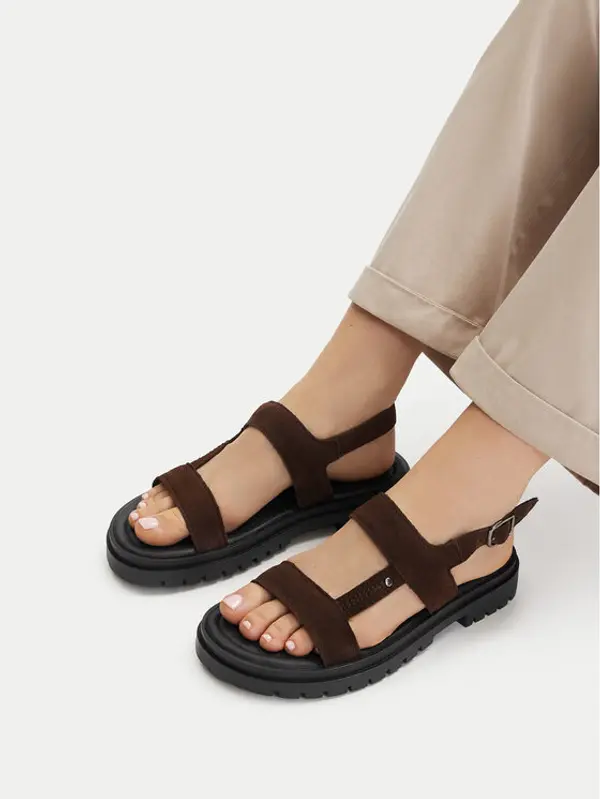 LASOCKI Lasocki Sandale CEO-WI34-3310-18650 Tamno smeđa
