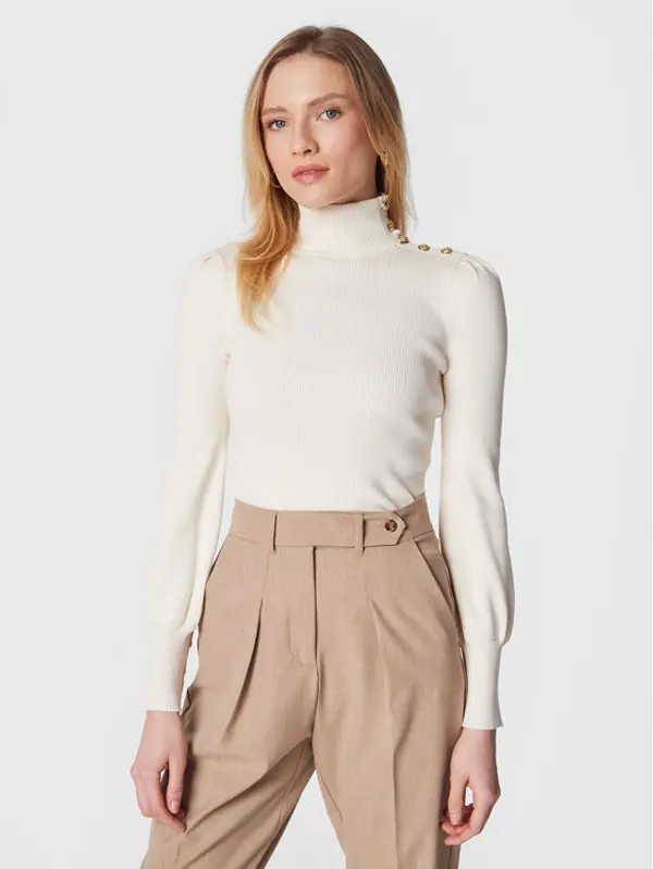 Lauren Ralph Lauren Lauren Ralph Lauren Dolčevita 200882214002 Écru Slim Fit