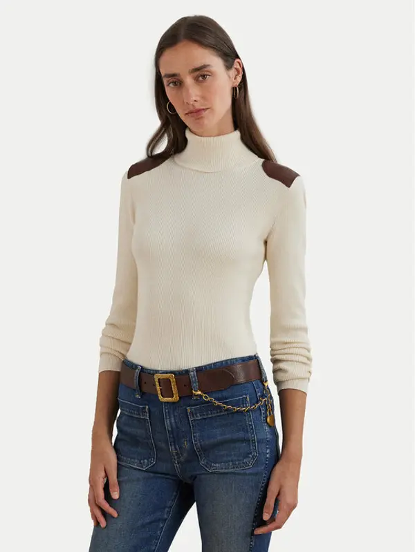 Lauren Ralph Lauren LAUREN RALPH LAUREN Dolčevita 200951386001 Écru Slim Fit