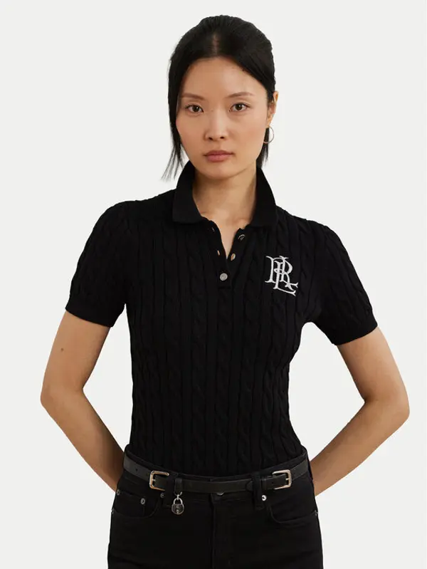 Lauren Ralph Lauren LAUREN RALPH LAUREN Džemper 200932224003 Crna Slim Fit