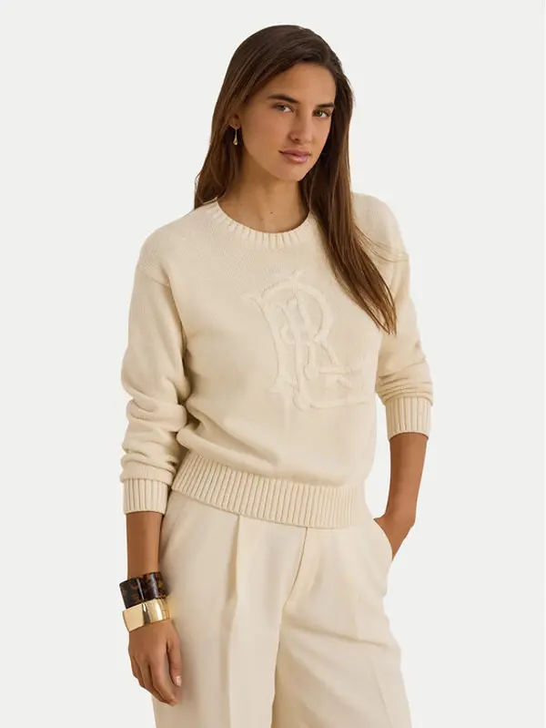 Lauren Ralph Lauren LAUREN RALPH LAUREN Džemper 200979653001 Krem Regular Fit