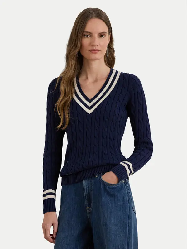 Lauren Ralph Lauren LAUREN RALPH LAUREN Džemper 200B22020002 Tamnoplava Relaxed Fit