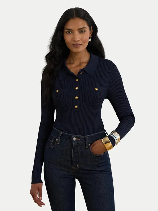 Lauren Ralph Lauren LAUREN RALPH LAUREN Džemper 200P03459001 Tamnoplava Slim Fit
