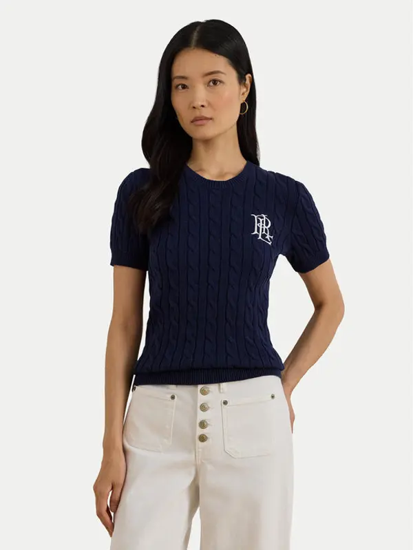 Lauren Ralph Lauren LAUREN RALPH LAUREN Džemper 200P07025001 Tamnoplava Relaxed Fit