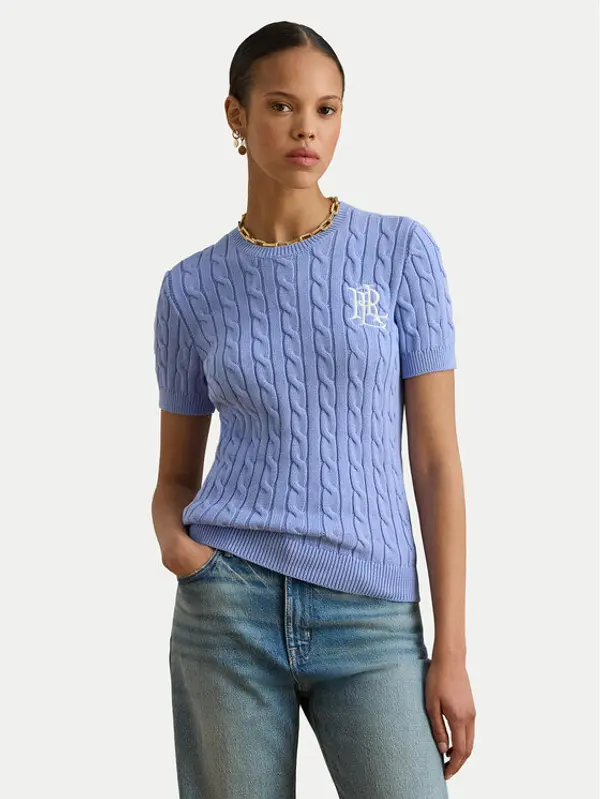 Lauren Ralph Lauren LAUREN RALPH LAUREN Džemper 200P07025003 Svijetloplava Relaxed Fit