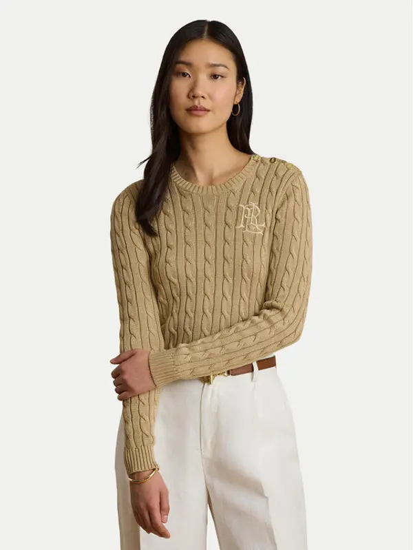 Lauren Ralph Lauren LAUREN RALPH LAUREN Džemper 200P14039006 Bež Regular Fit