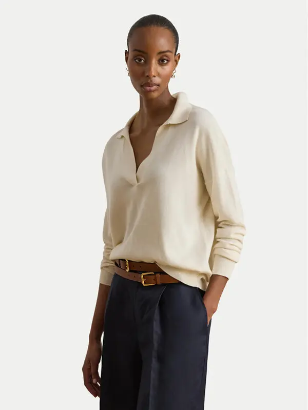 Lauren Ralph Lauren LAUREN RALPH LAUREN Džemper 200P14056001 Krem Regular Fit