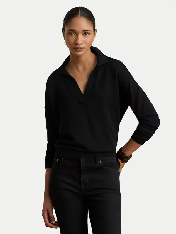 Lauren Ralph Lauren LAUREN RALPH LAUREN Džemper 200P14056002 Crna Regular Fit