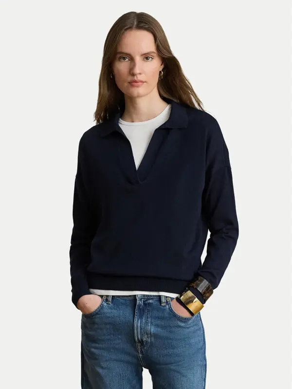 Lauren Ralph Lauren LAUREN RALPH LAUREN Džemper 200P14056003 Tamnoplava Regular Fit