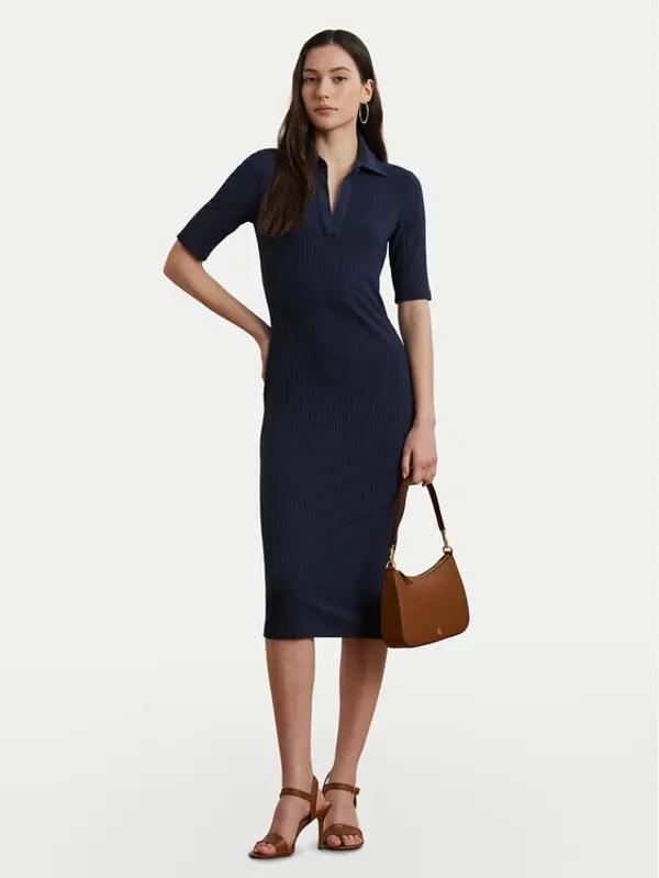 Lauren Ralph Lauren LAUREN RALPH LAUREN Džemper haljina 200973609001 Tamnoplava Slim Fit