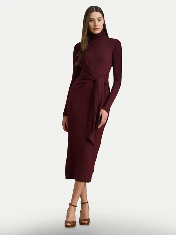 Lauren Ralph Lauren LAUREN RALPH LAUREN Džemper haljina 200980028006 Tamnocrvena Slim Fit