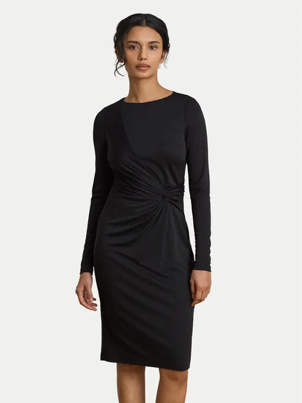 Lauren Ralph Lauren LAUREN RALPH LAUREN Džemper haljina 200P14033002 Crna Slim Fit