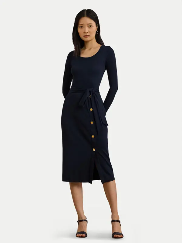 Lauren Ralph Lauren LAUREN RALPH LAUREN Džemper haljina 250889290005 Tamnoplava Slim Fit