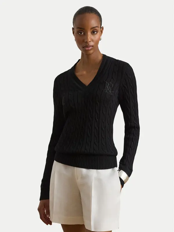 Lauren Ralph Lauren LAUREN RALPH LAUREN Džemper Meren 200888795004 Crna Regular Fit