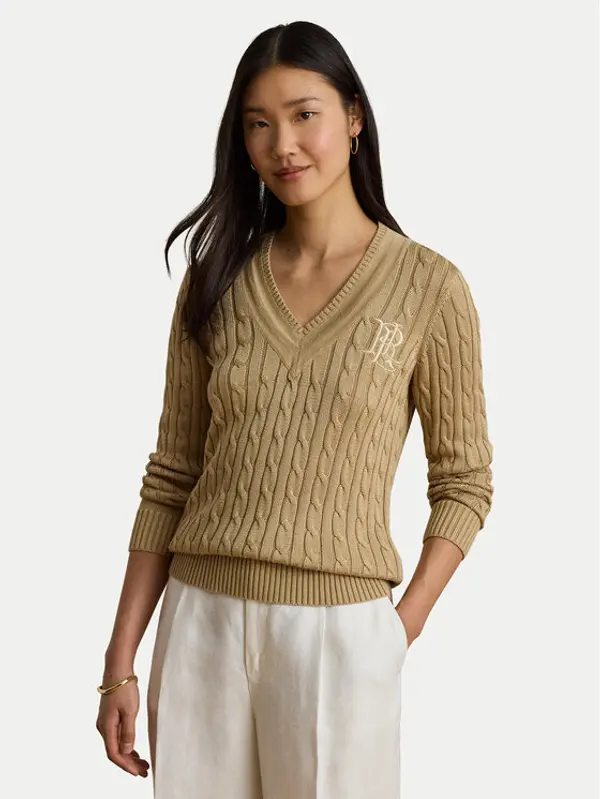Lauren Ralph Lauren LAUREN RALPH LAUREN Džemper Meren 200888795013 Bež Regular Fit