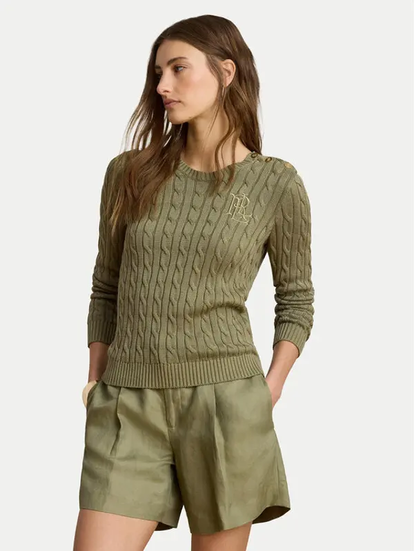 Lauren Ralph Lauren LAUREN RALPH LAUREN Džemper Montiva 200P14039004 Zelena Regular Fit