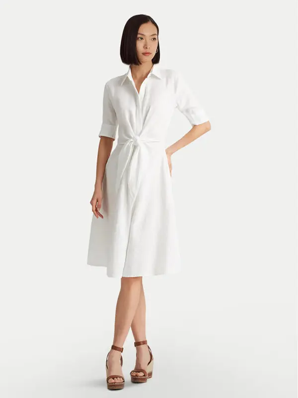 Lauren Ralph Lauren Lauren Ralph Lauren Haljina košulja 200831364001 Bijela Regular Fit