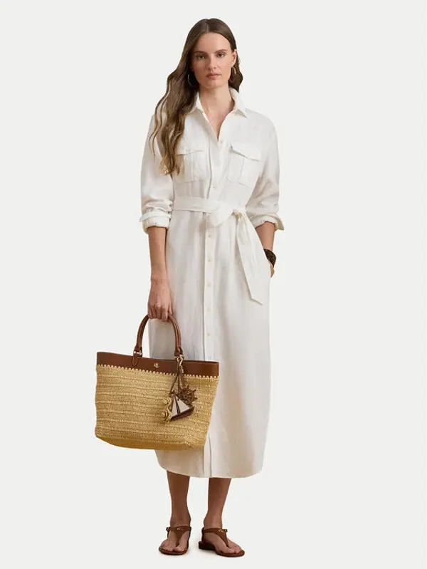 Lauren Ralph Lauren LAUREN RALPH LAUREN Haljina košulja 200P13685001 Écru Regular Fit