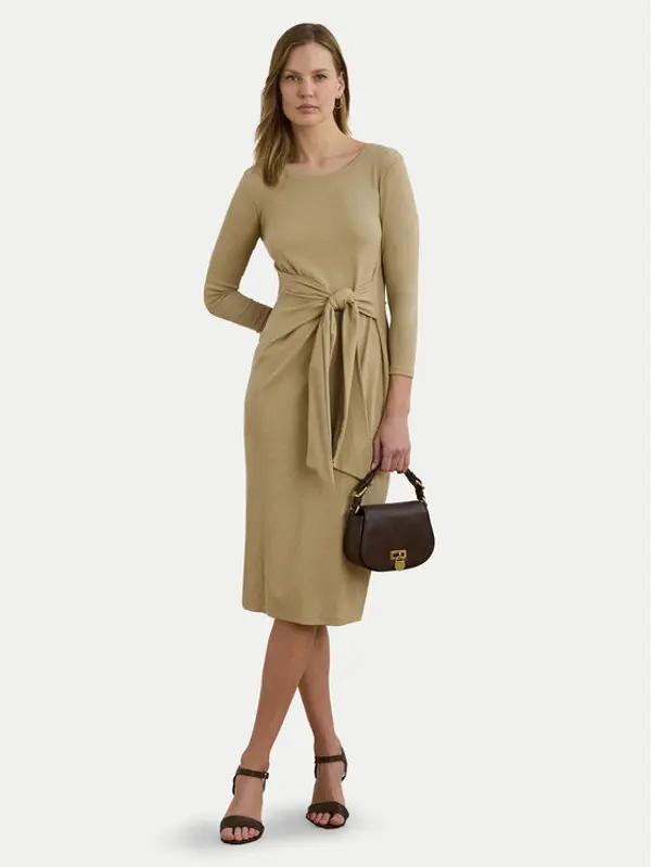 Lauren Ralph Lauren LAUREN RALPH LAUREN Haljina za svaki dan 200973598001 Bež Slim Fit