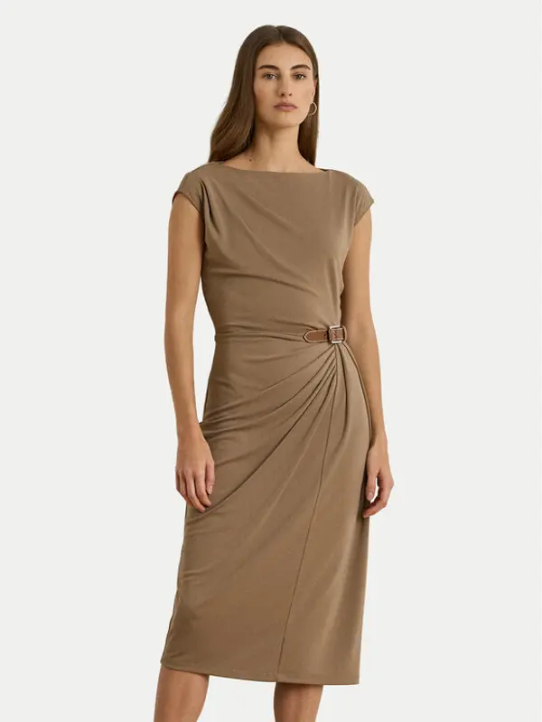 Lauren Ralph Lauren LAUREN RALPH LAUREN Haljina za svaki dan 200980221001 Smeđa Slim Fit