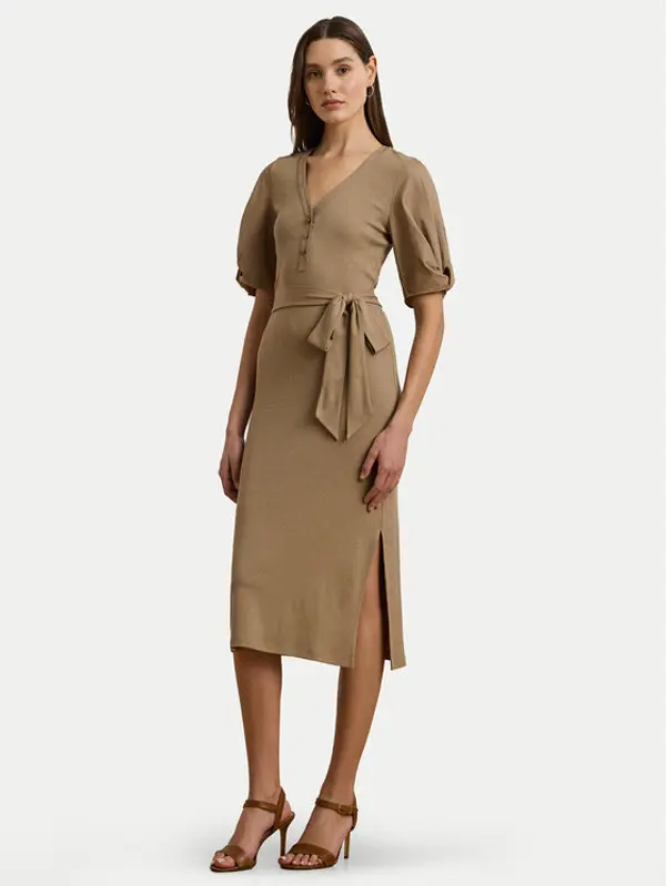 Lauren Ralph Lauren LAUREN RALPH LAUREN Haljina za svaki dan 250964070002 Bež Slim Fit