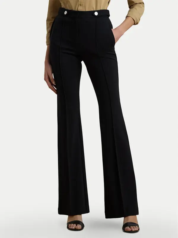 Lauren Ralph Lauren LAUREN RALPH LAUREN Hlače 200971132001 Crna Bootcut Fit