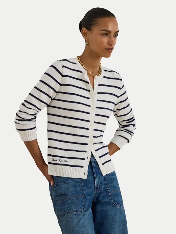 Lauren Ralph Lauren LAUREN RALPH LAUREN Kardigan 200P03495001 Bijela Slim Fit