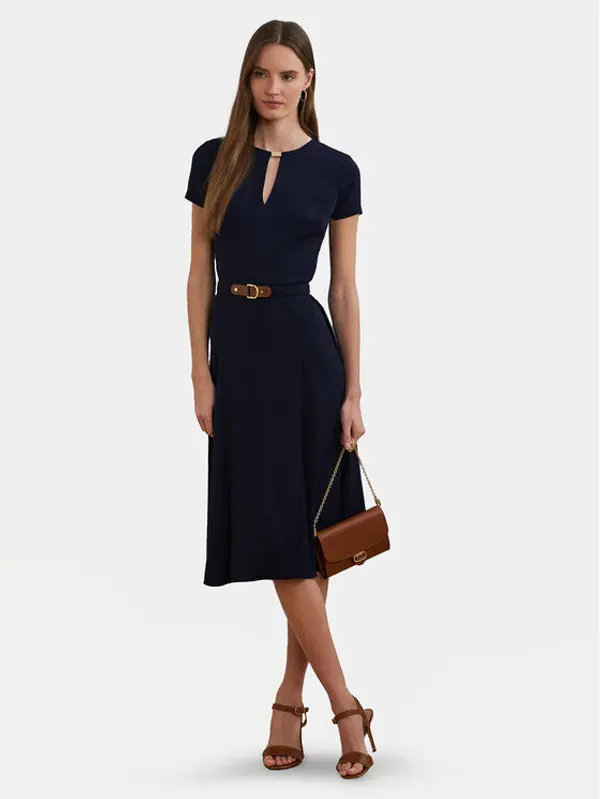 Lauren Ralph Lauren LAUREN RALPH LAUREN Koktel haljina 200973369001 Tamnoplava Regular Fit