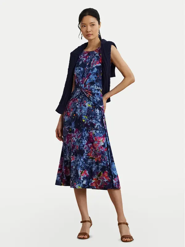Lauren Ralph Lauren LAUREN RALPH LAUREN Koktel haljina 200973610001 Tamnoplava Regular Fit