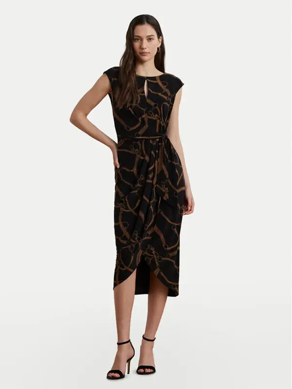 Lauren Ralph Lauren LAUREN RALPH LAUREN Koktel haljina 200973612001 Crna Slim Fit