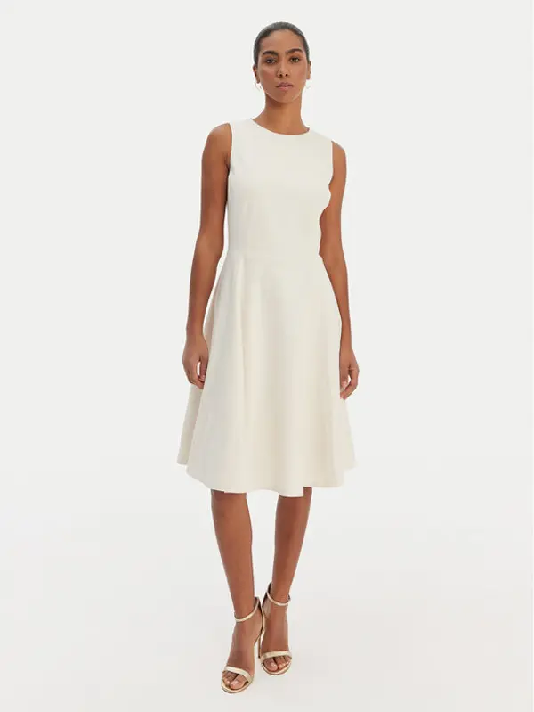 Lauren Ralph Lauren LAUREN RALPH LAUREN Koktel haljina 200980935002 Écru Slim Fit