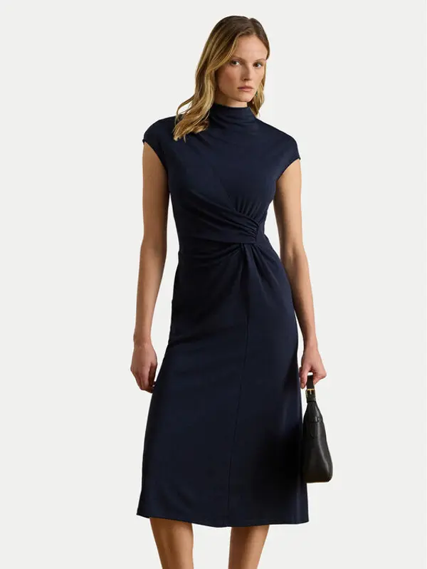 Lauren Ralph Lauren LAUREN RALPH LAUREN Koktel haljina 200P03732001 Tamnoplava Slim Fit