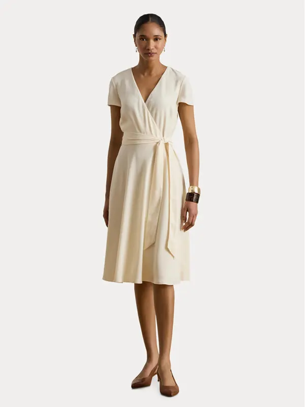 Lauren Ralph Lauren LAUREN RALPH LAUREN Koktel haljina 200P13812005 Krem Regular Fit
