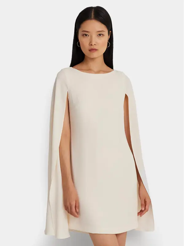 Lauren Ralph Lauren Lauren Ralph Lauren Koktel haljina 253855210006 Écru Relaxed Fit