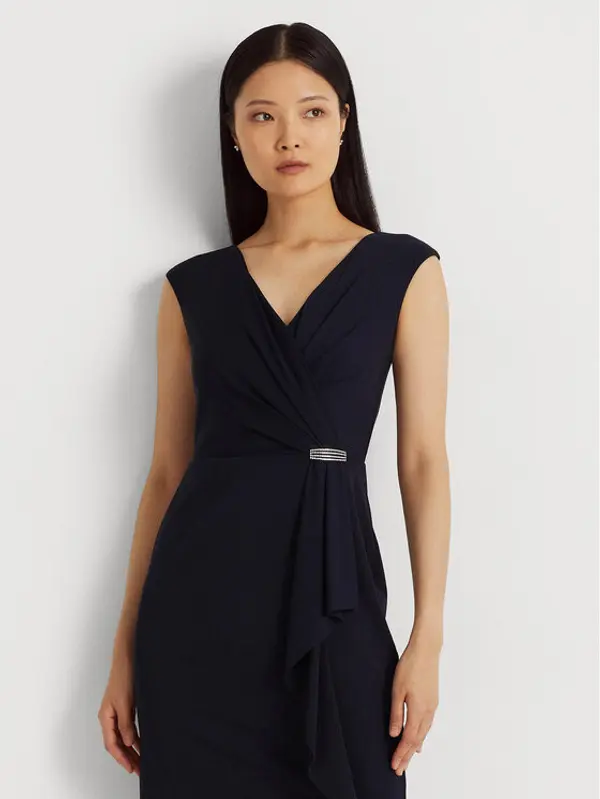 Lauren Ralph Lauren Lauren Ralph Lauren Koktel haljina 253906356001 Tamnoplava Regular Fit