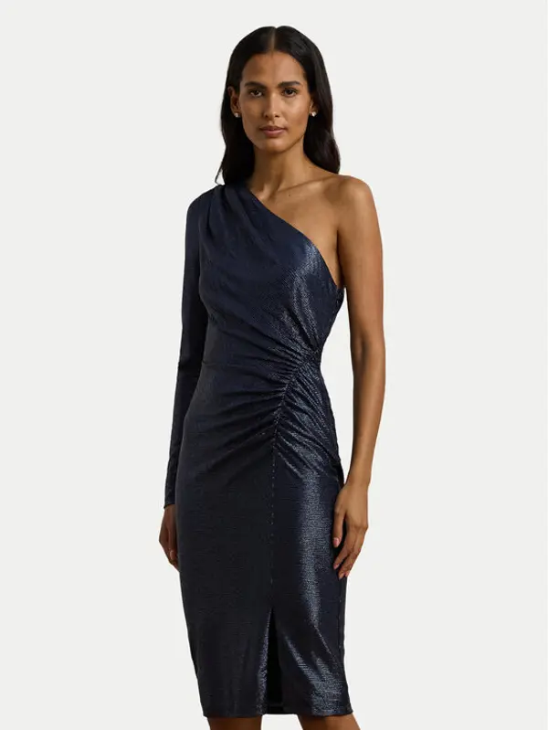 Lauren Ralph Lauren LAUREN RALPH LAUREN Koktel haljina 253957567001 Tamnoplava Slim Fit