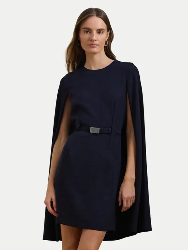 Lauren Ralph Lauren LAUREN RALPH LAUREN Koktel haljina 253963624002 Tamnoplava Slim Fit