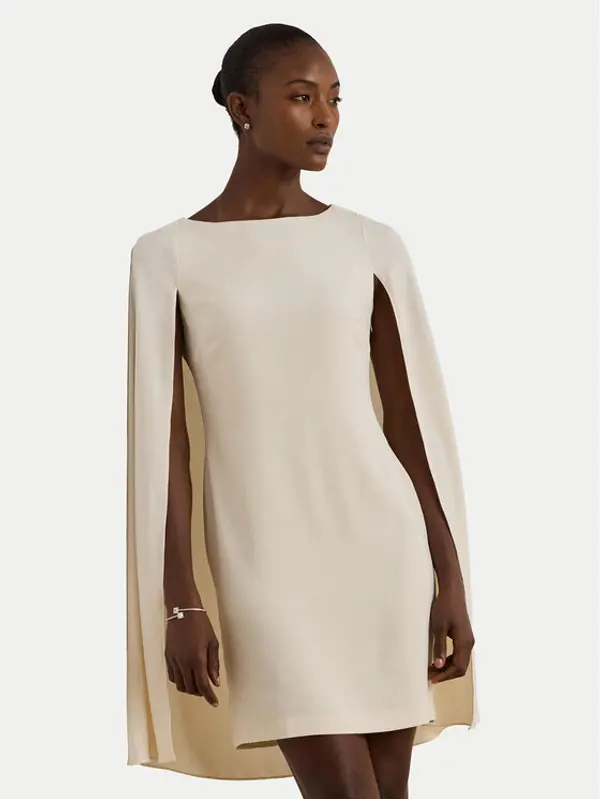 Lauren Ralph Lauren LAUREN RALPH LAUREN Koktel haljina 253980921003 Krem Bodycon Fit