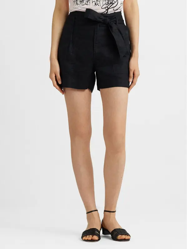Lauren Ralph Lauren Lauren Ralph Lauren Kratke hlače 200862092001 Crna Regular Fit