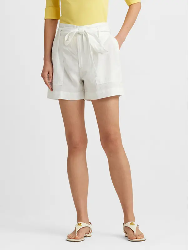 Lauren Ralph Lauren Lauren Ralph Lauren Kratke hlače 200862093001 Bijela Relaxed Fit