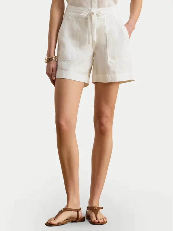 Lauren Ralph Lauren LAUREN RALPH LAUREN Kratke hlače 200P13694001 Bijela Regular Fit