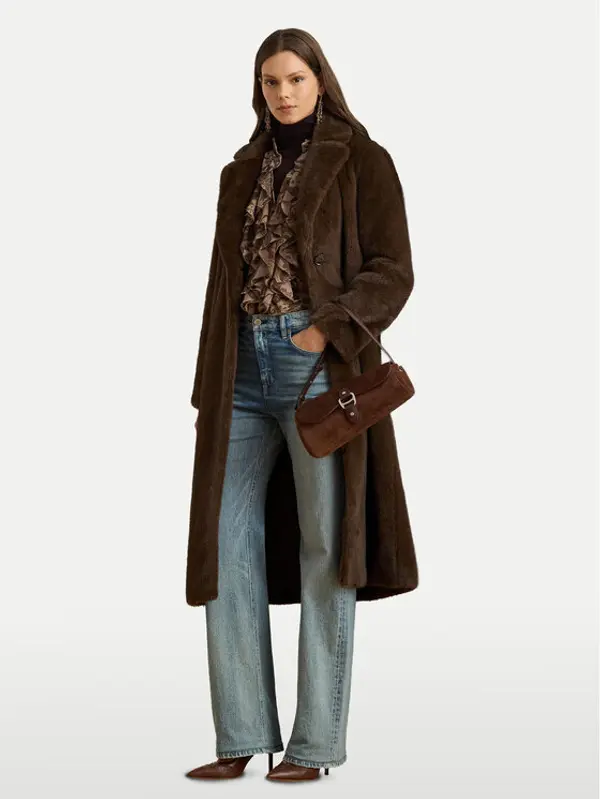 Lauren Ralph Lauren LAUREN RALPH LAUREN Krzno 297957521001 Smeđa Relaxed Fit