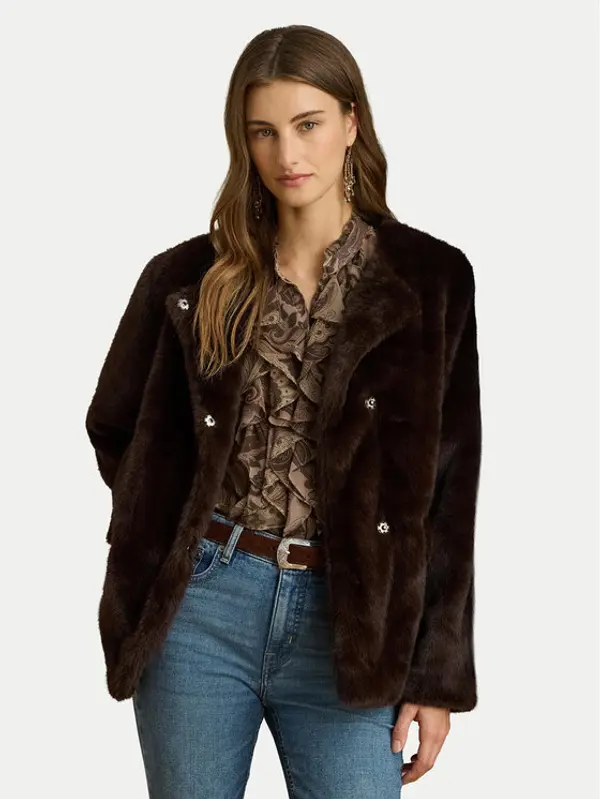 Lauren Ralph Lauren LAUREN RALPH LAUREN Krzno 297P04117002 Smeđa Regular Fit