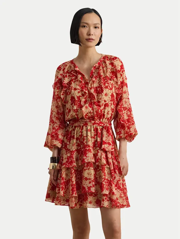Lauren Ralph Lauren LAUREN RALPH LAUREN Ljetna haljina 200P08669001 Crvena Regular Fit