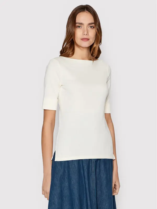 Lauren Ralph Lauren LAUREN RALPH LAUREN Majica 200654963036 Écru Regular Fit