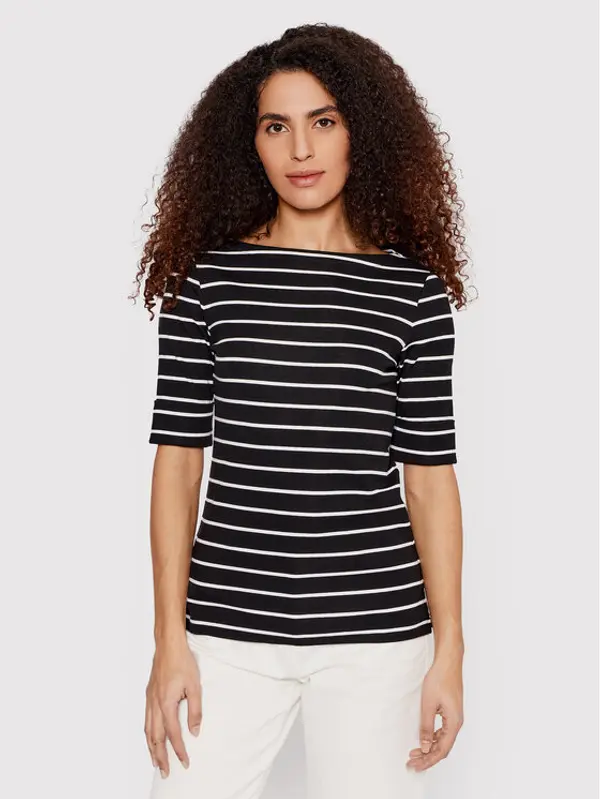 Lauren Ralph Lauren Lauren Ralph Lauren Majica 200701085001 Crna Slim Fit